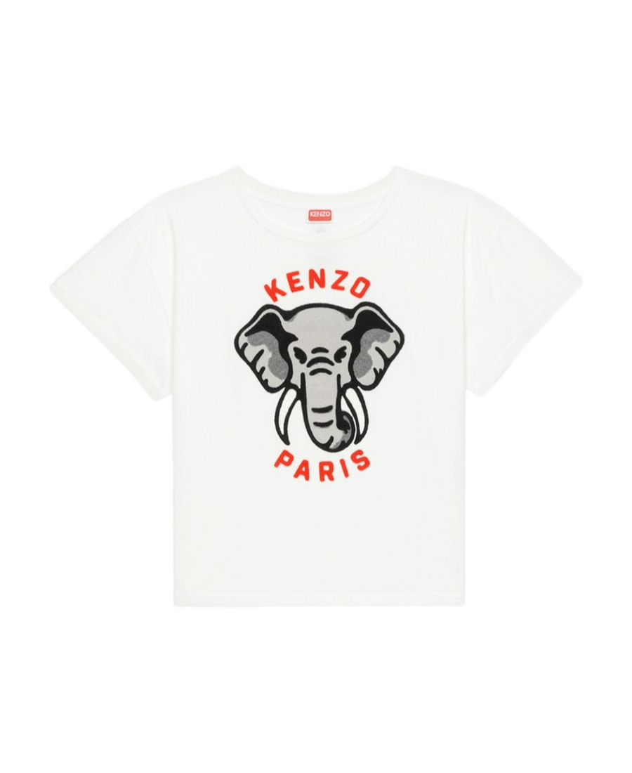 Kenzo Logo-print Short-sleeve T-shirt In White