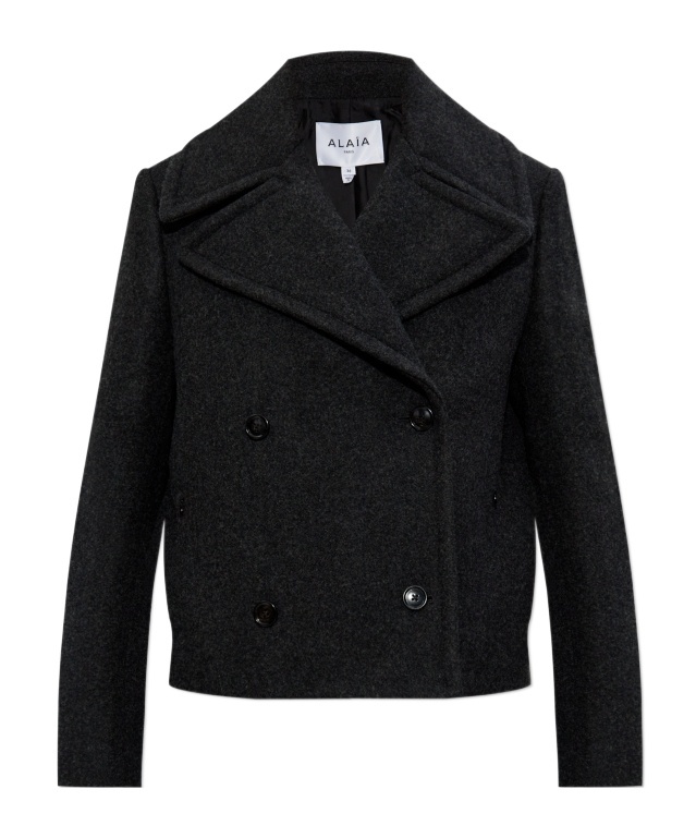 Shop Alaïa Long-sleeved Casual Jacket In Black