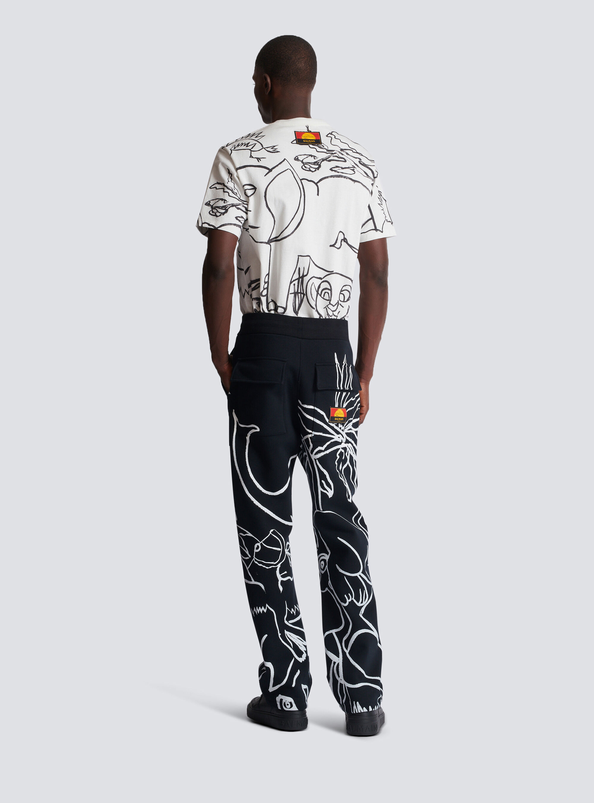 Balmain X Disney The Lion King Sweatpants In Black