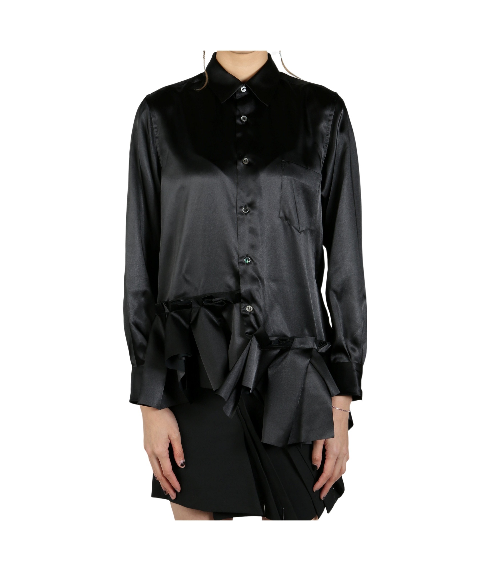 Shop Comme Des Garçons Satin Shirt