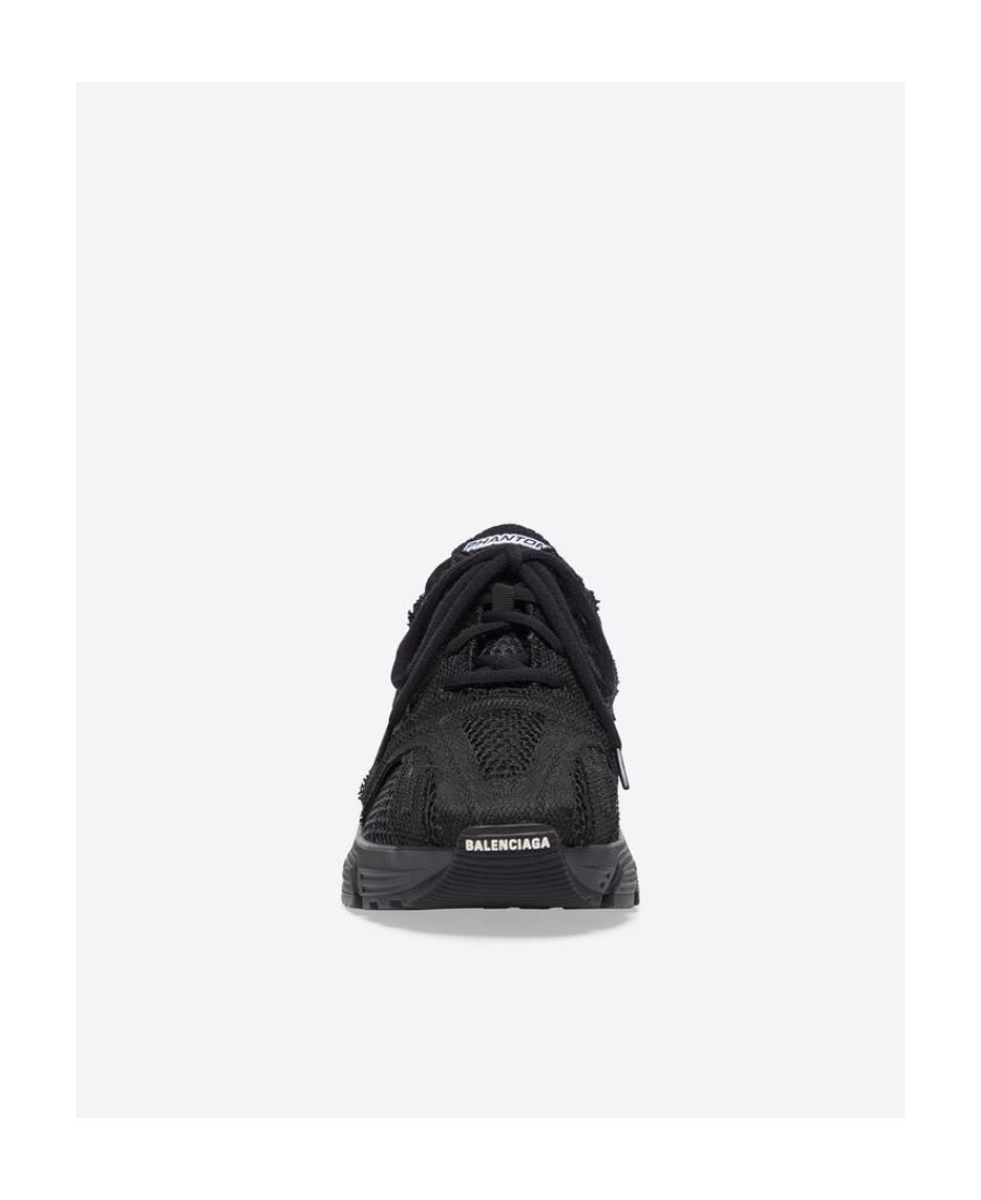 Balenciaga Phantom Mesh-paneled Sneakers In Black