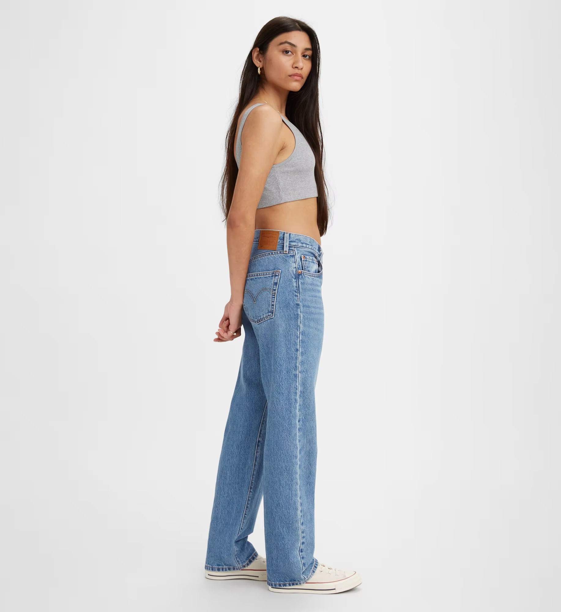 Levi's High-rise Straight-leg Jeans In Blue