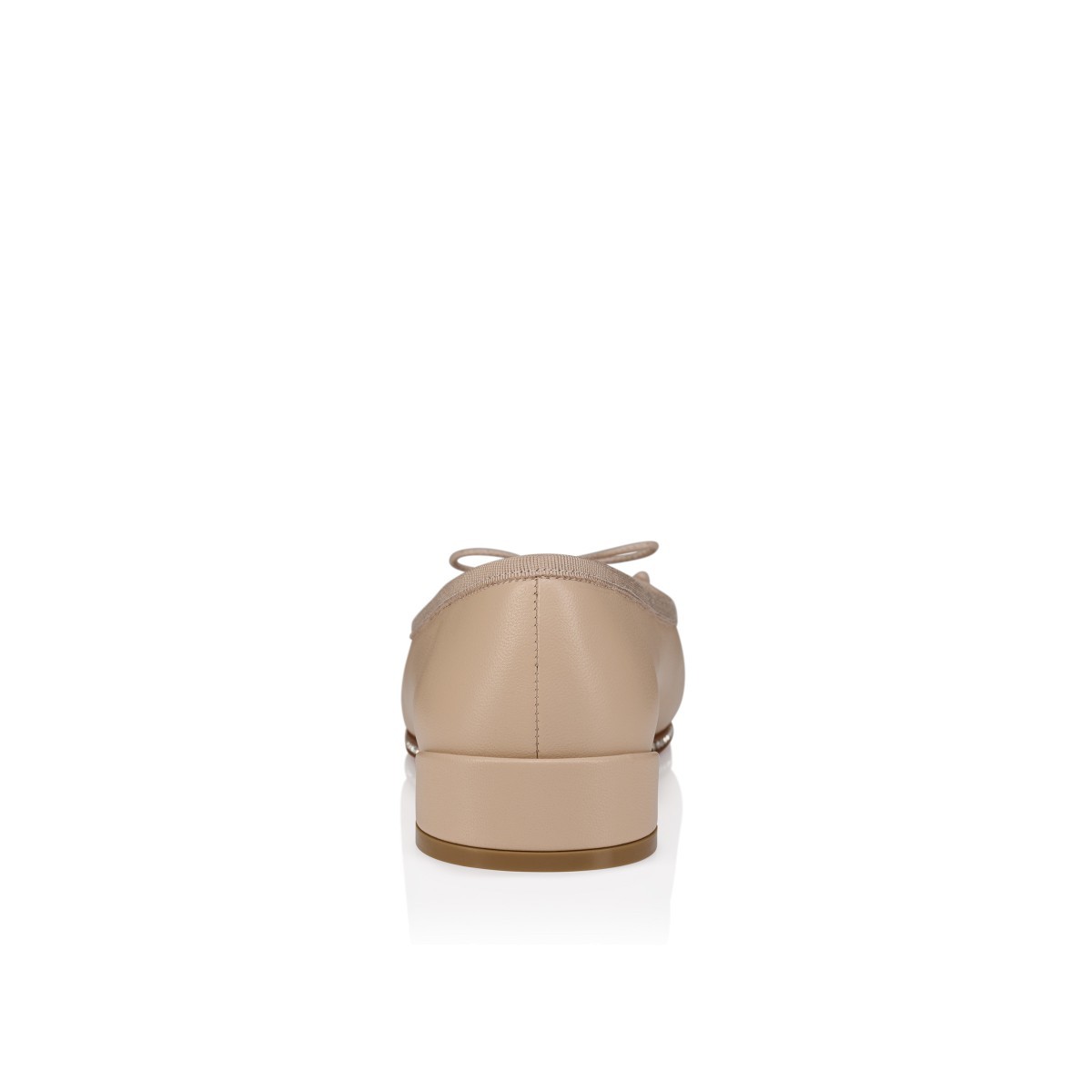 Christian Louboutin Round-toed Ballet Flats In Neutral