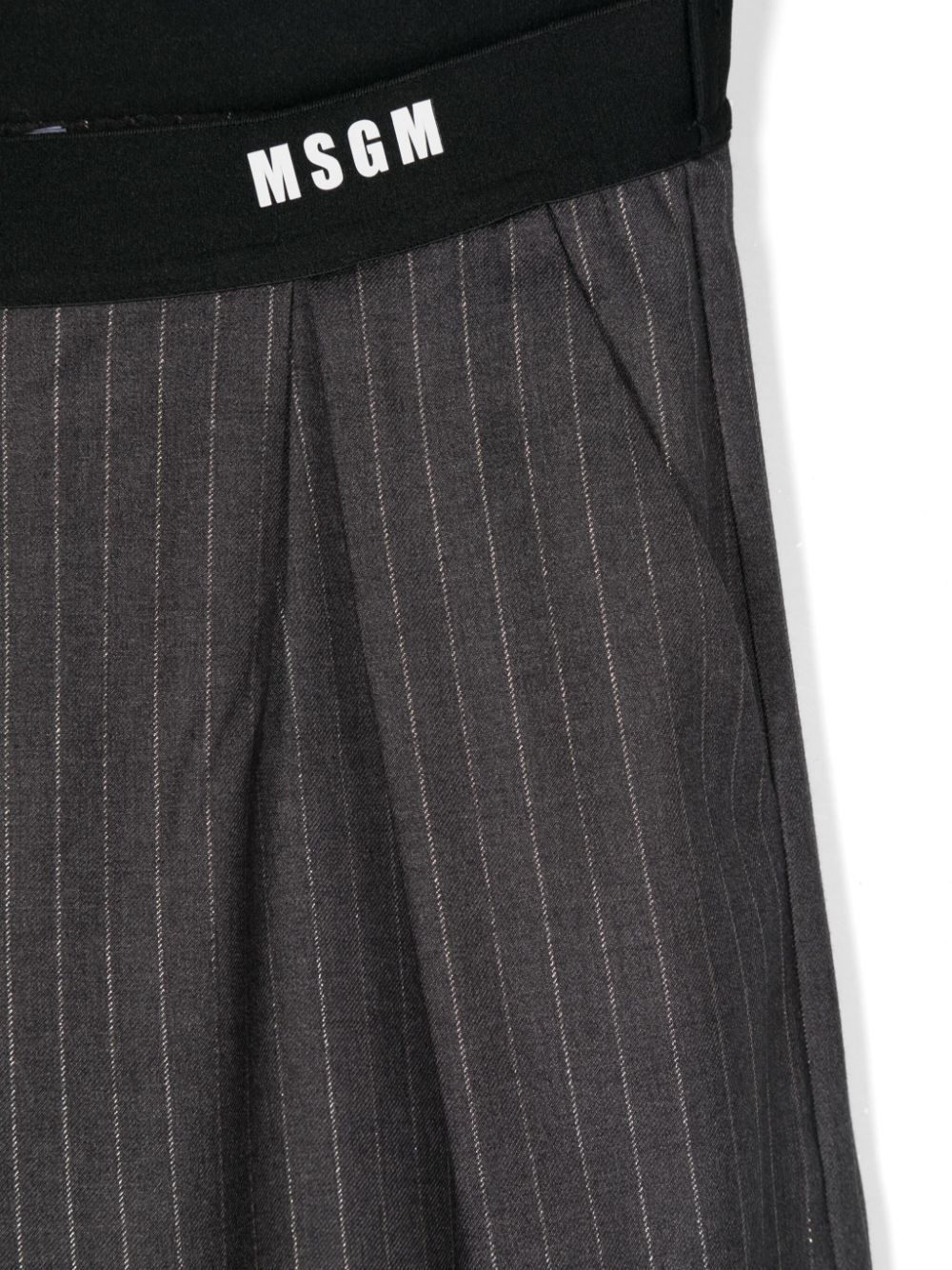 MSGM LUREX PINSTRIPED TROUSERS