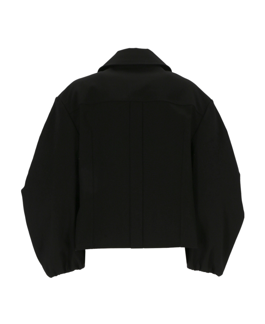Jil Sander Lapel Long-sleeved Casual Jacket In Black