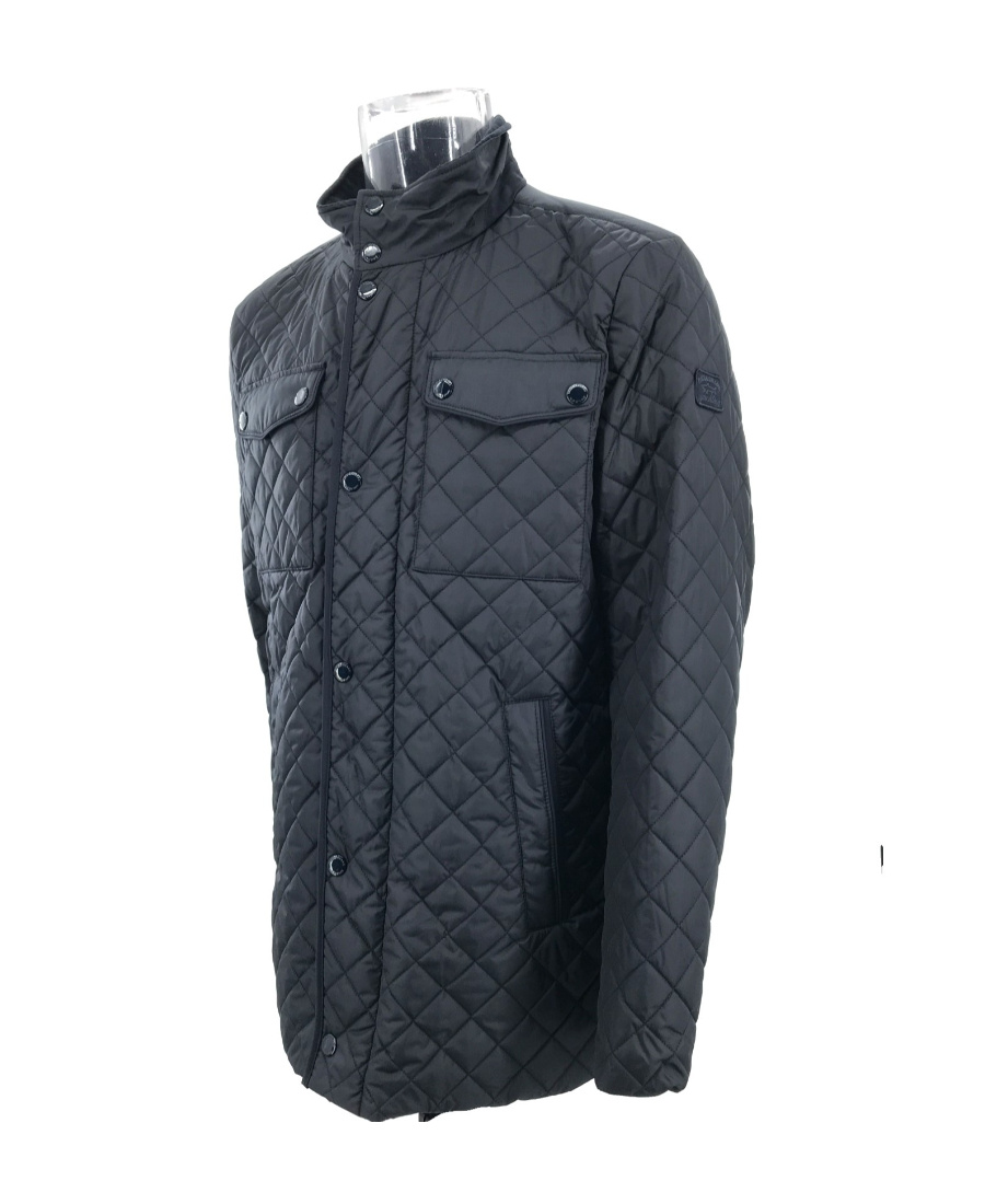 Paul & Shark Quilted Cotton Suit In Black