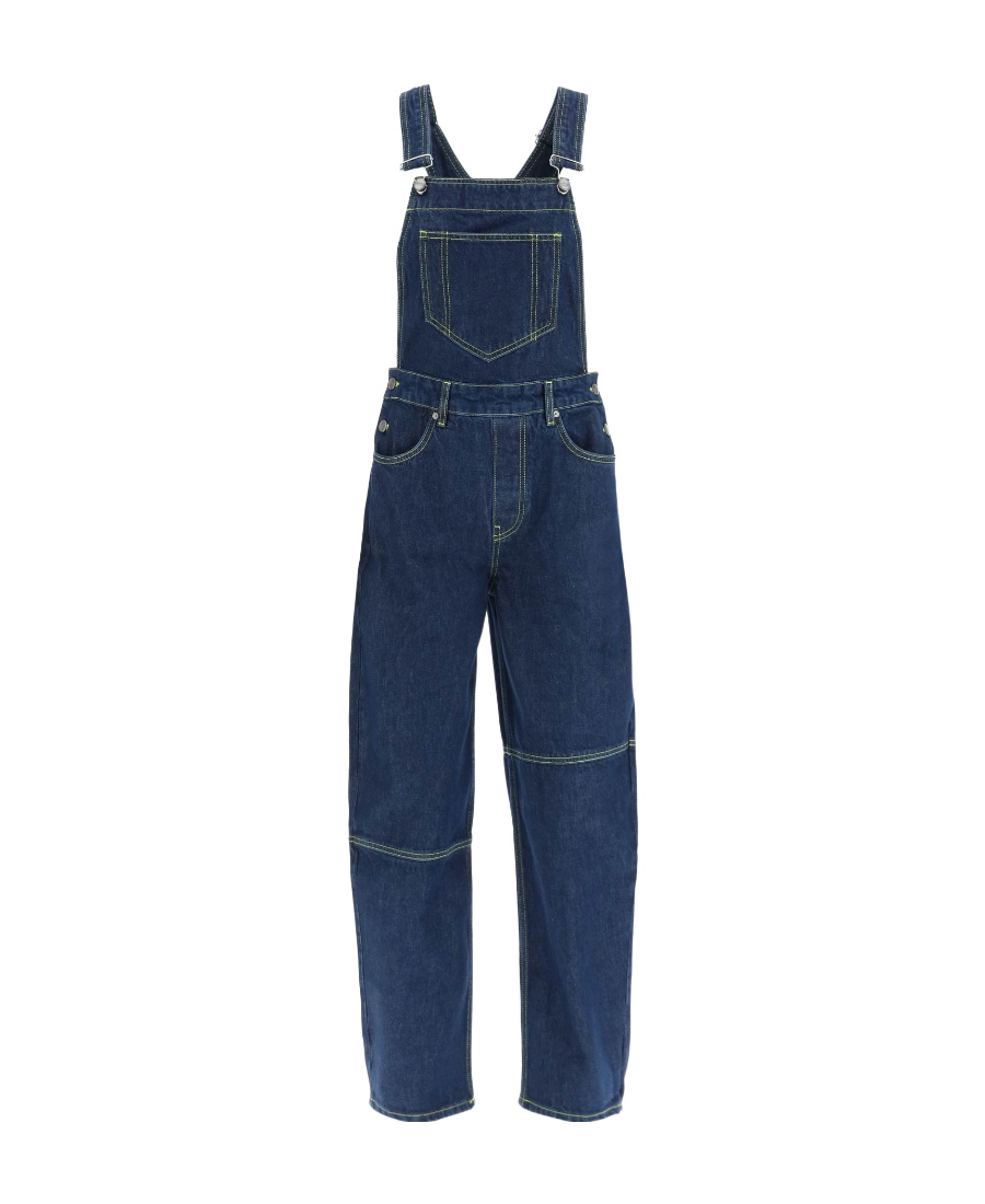 GANNI WIDE-LEG DUNGAREES