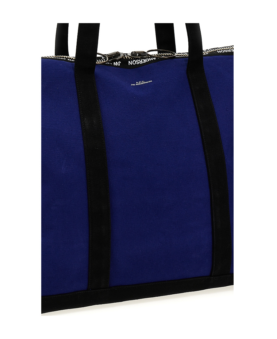 Apc X Jw Anderson Logo-print Tote Bag In Blue