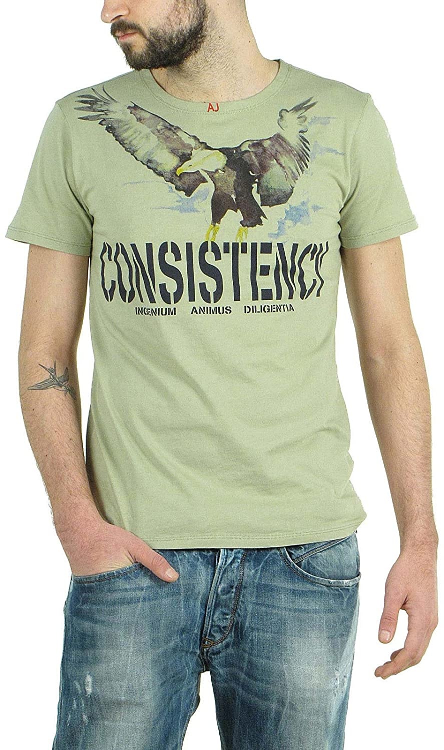 ARMANI JEANS LOGO DETAILS T-SHIRT