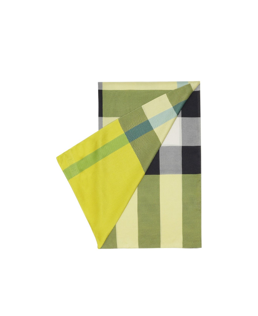 BURBERRY PLAID DETAIL SCARF