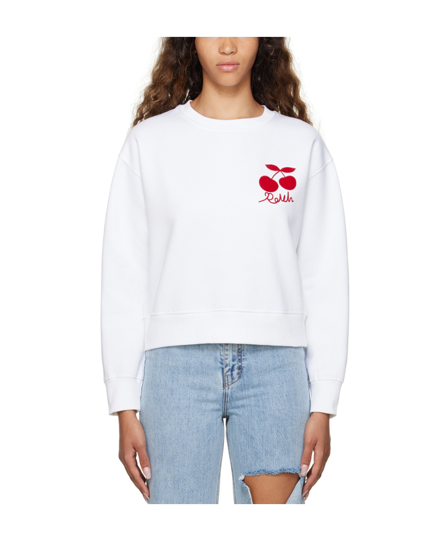 ROKH EMBROIDERED-LOGO LONG-SLEEVE SWEATSHIRT