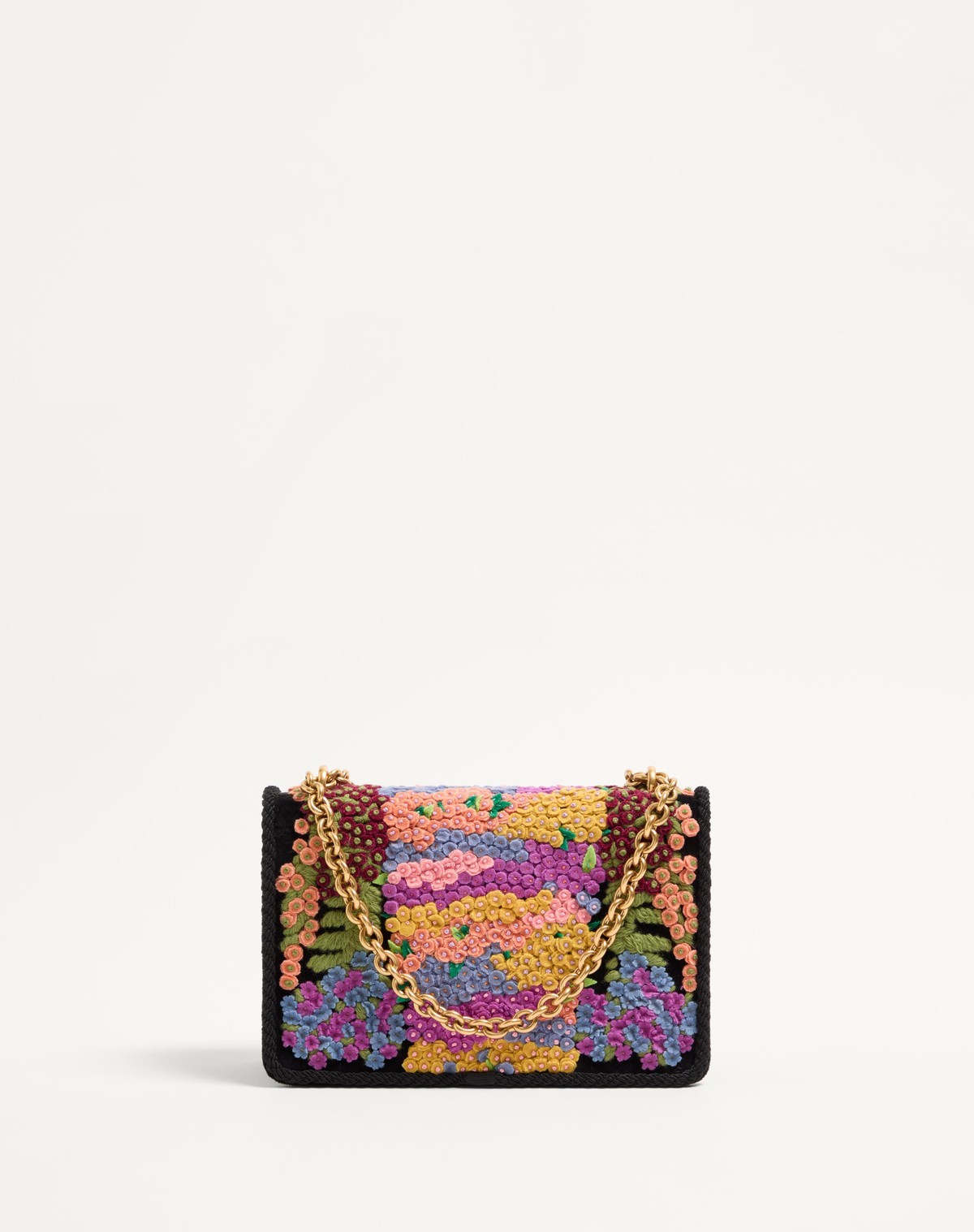 Valentino Garavani Garavani Vain Embroidered Shoulder Bag Woman Multicolour Uni In Multi