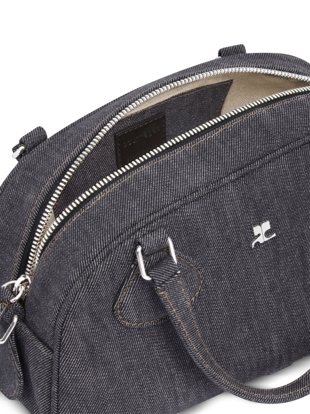Courrèges Friday Two-way Handbag In Black
