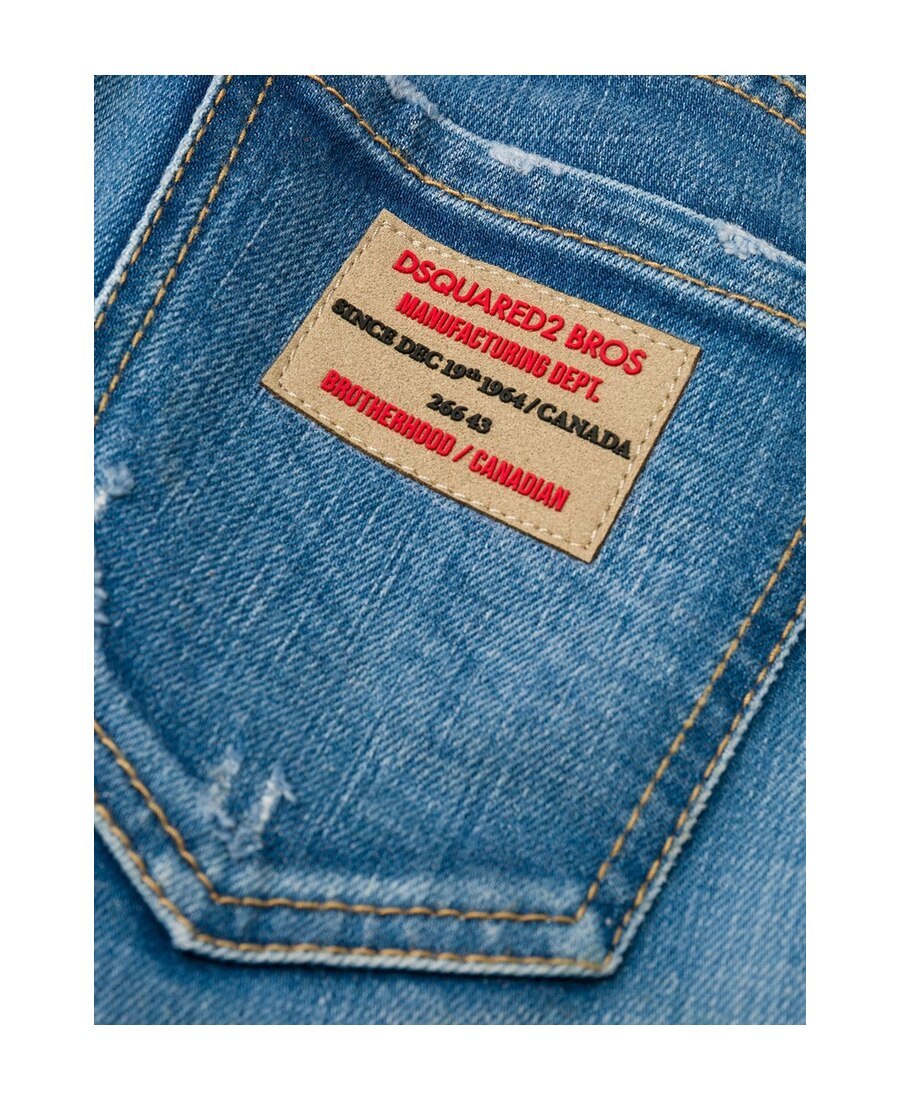 Dsquared2 Jeans Medium Waist Skinny Jeans In Blue