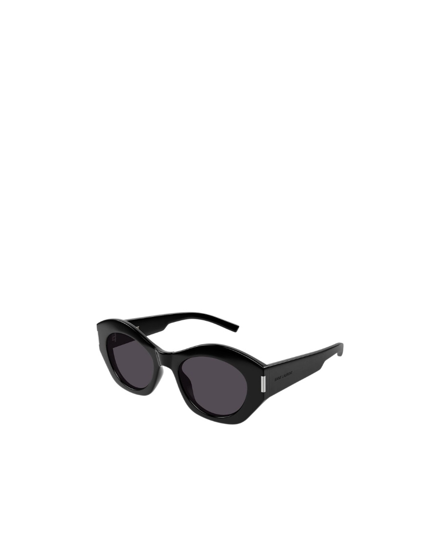 Shop Saint Laurent Cat-eye Sunglasses In Black