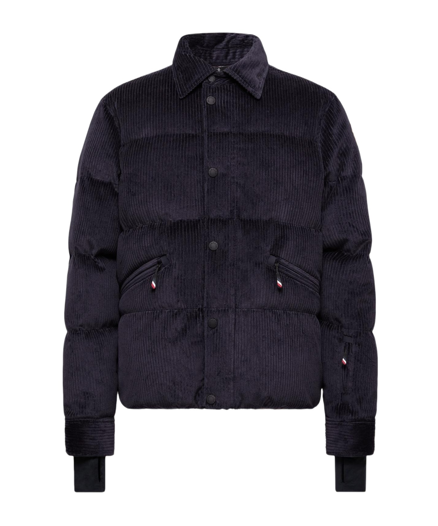 Moncler Elgon Corduroy Down Ski Jacket In Animal Print