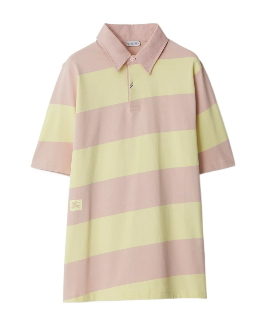Burberry Cotton Polo In Nude