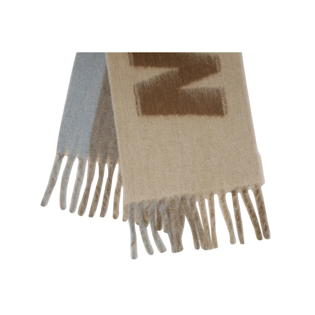 Marni Maxi Logo Scarf In Nude