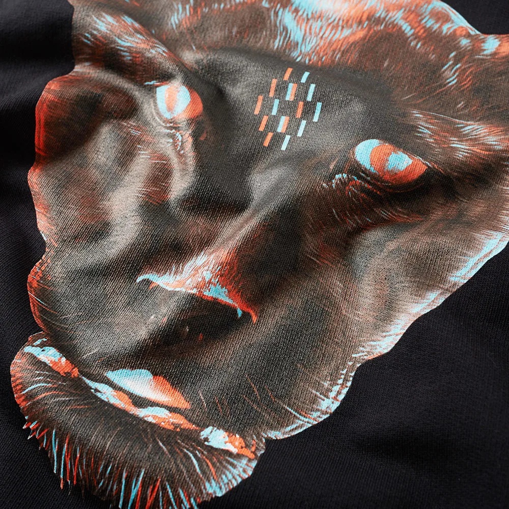 Marcelo Burlon County Of Milan 3d Leopard Printed Sweater In Black