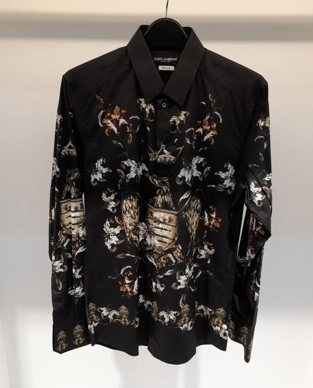 DOLCE & GABBANA PRINTING LONG-SLEEVED SHIRT