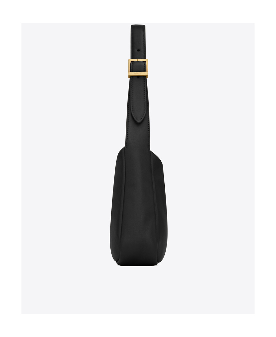Saint Laurent Le 5 A 7 Ysl Shoulder Bag In Patent Leather In Black