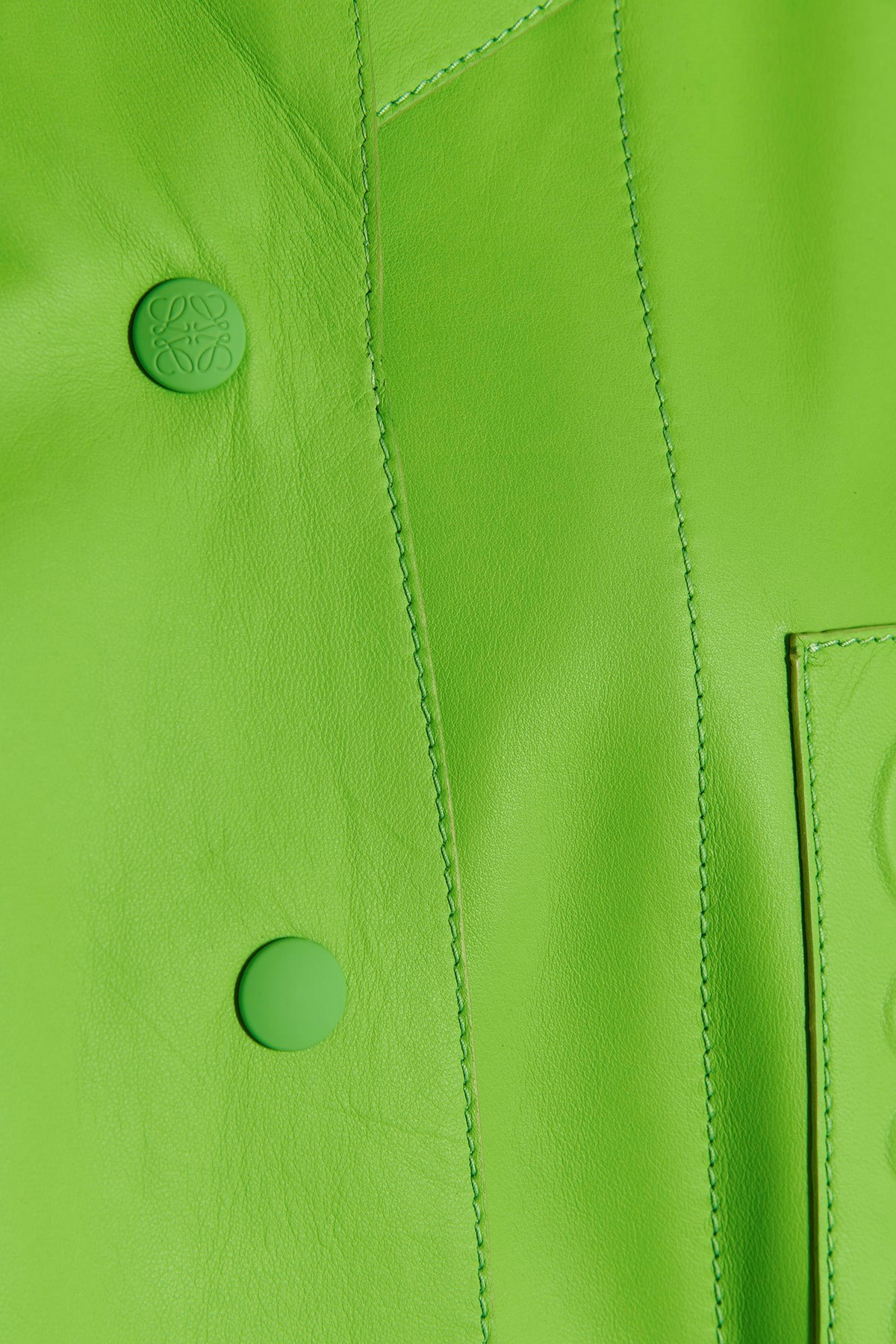Loewe Anagram Casual Jackets, Parka Green In Green