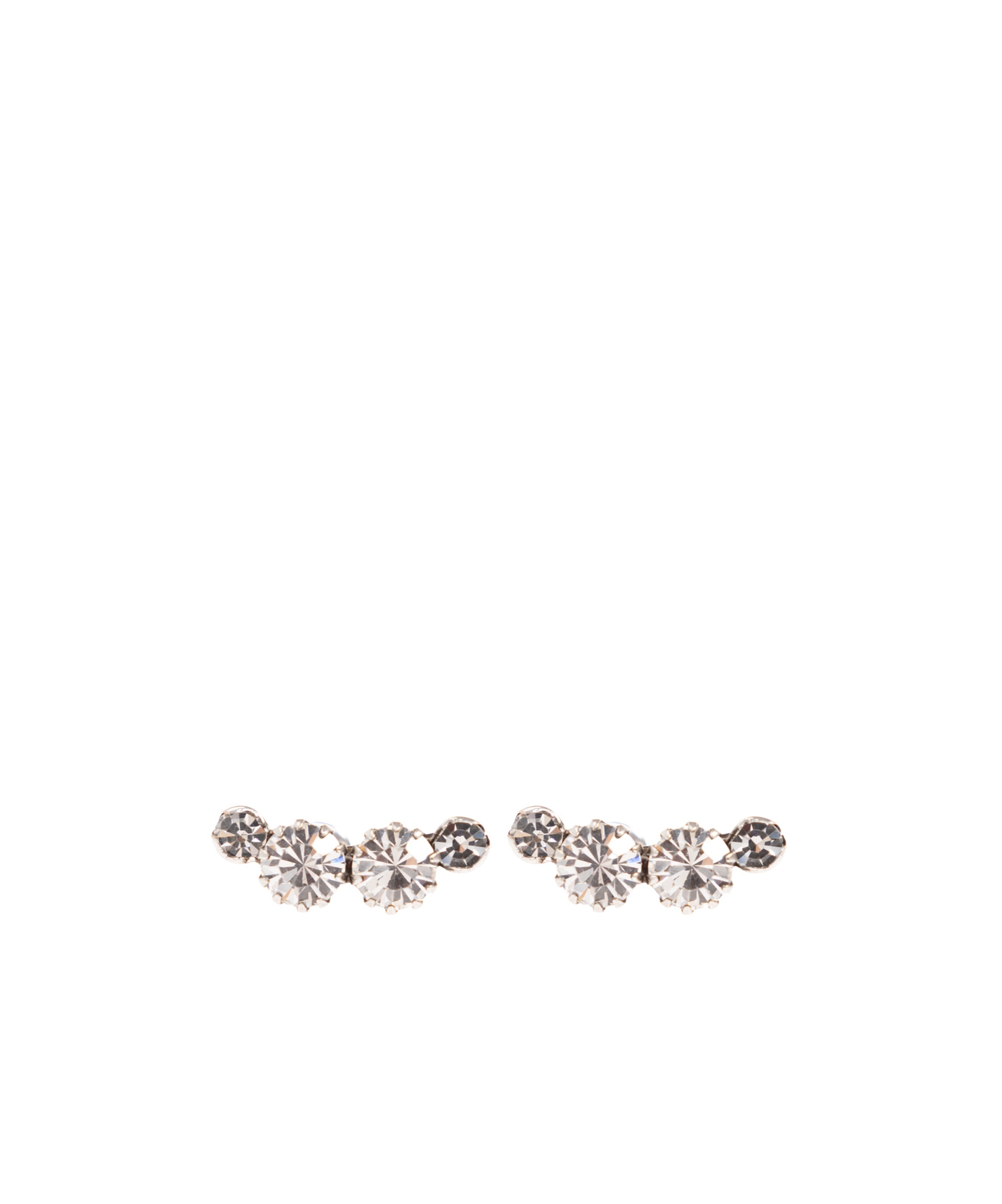 Isabel Marant Crystal-embellishment Earings In Gray