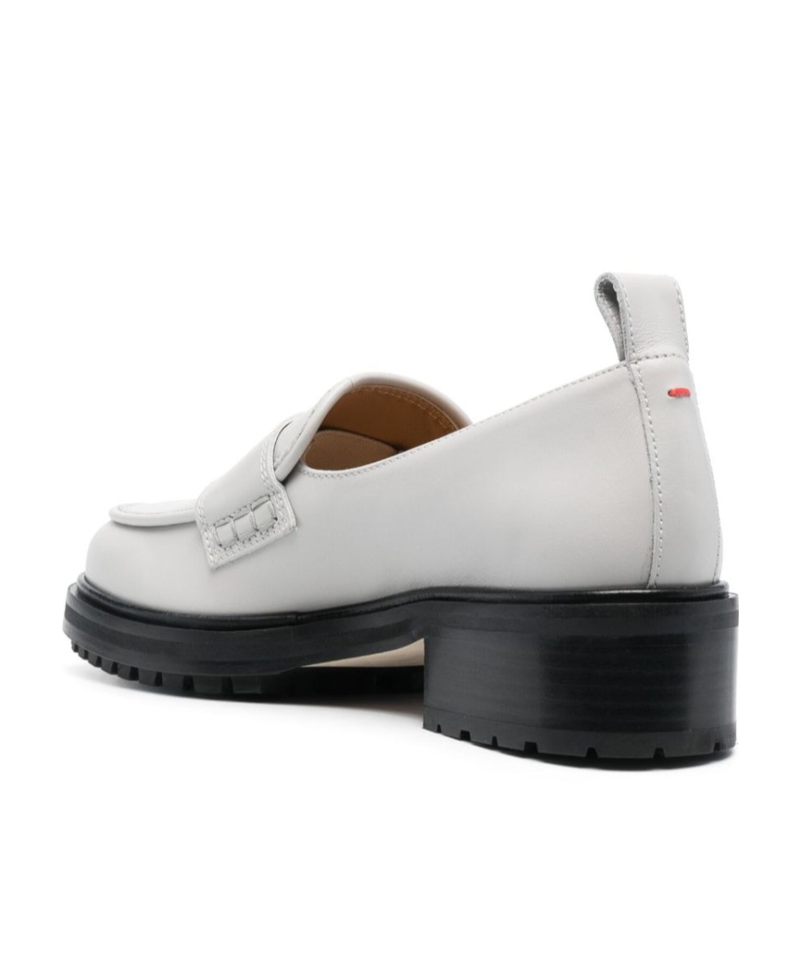 Aeyde Gray Ruth Loafers In White