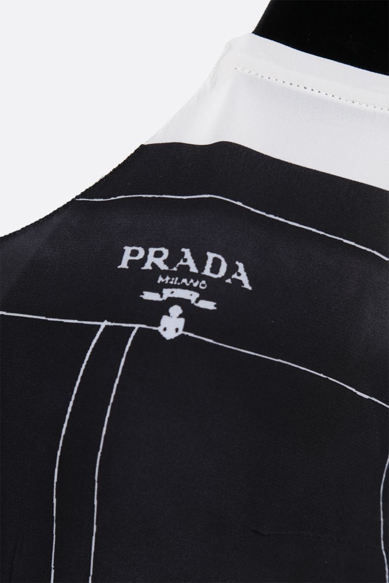 Prada Women's Silk Dress In Black