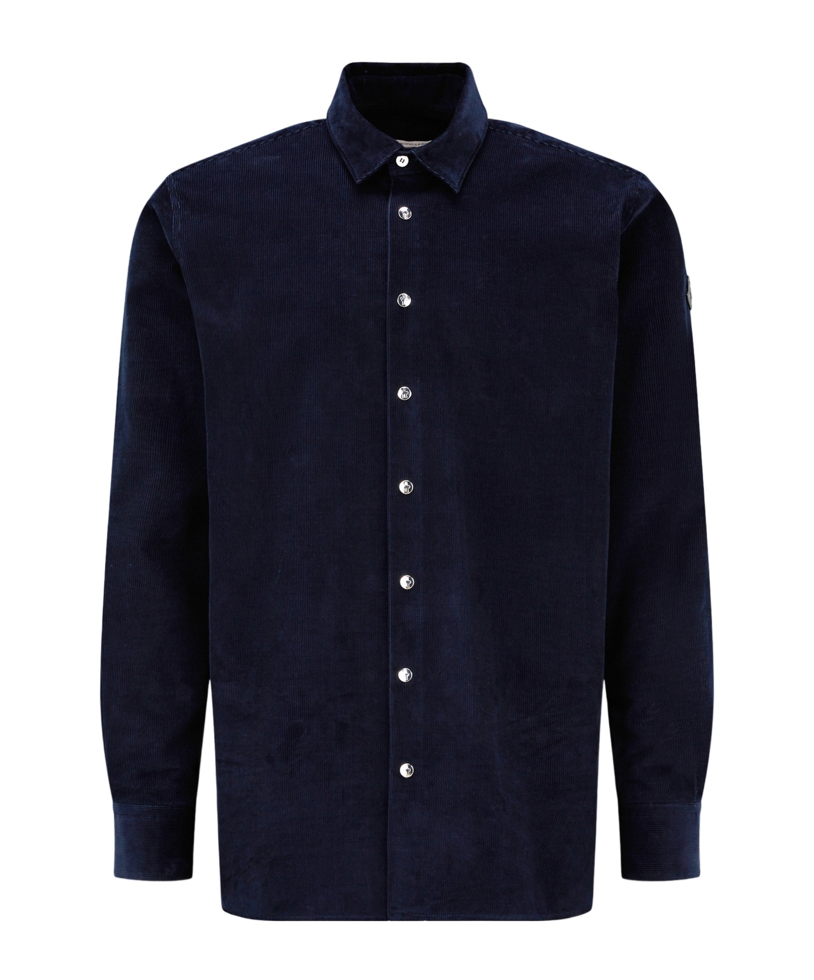 Moncler Long-sleeved Shirt In Blue