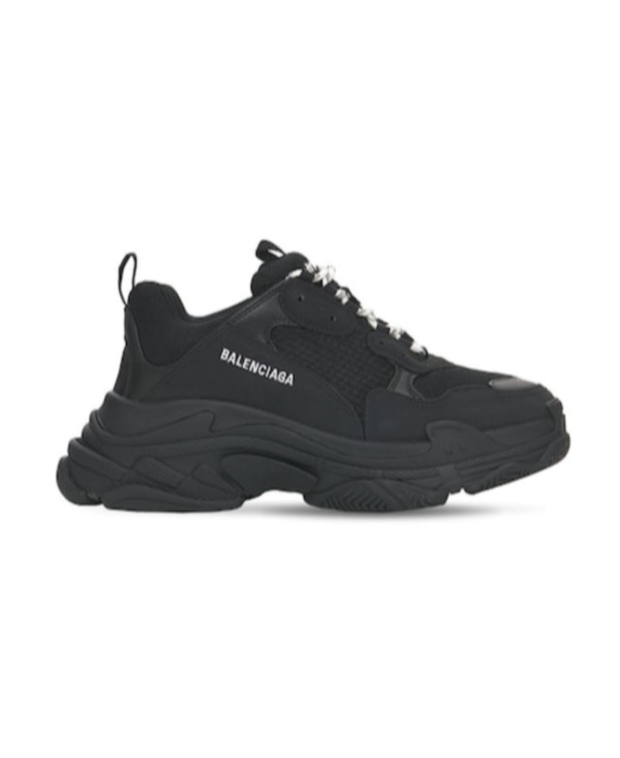 Balenciaga Black Logo-lacing Casual Sneakers