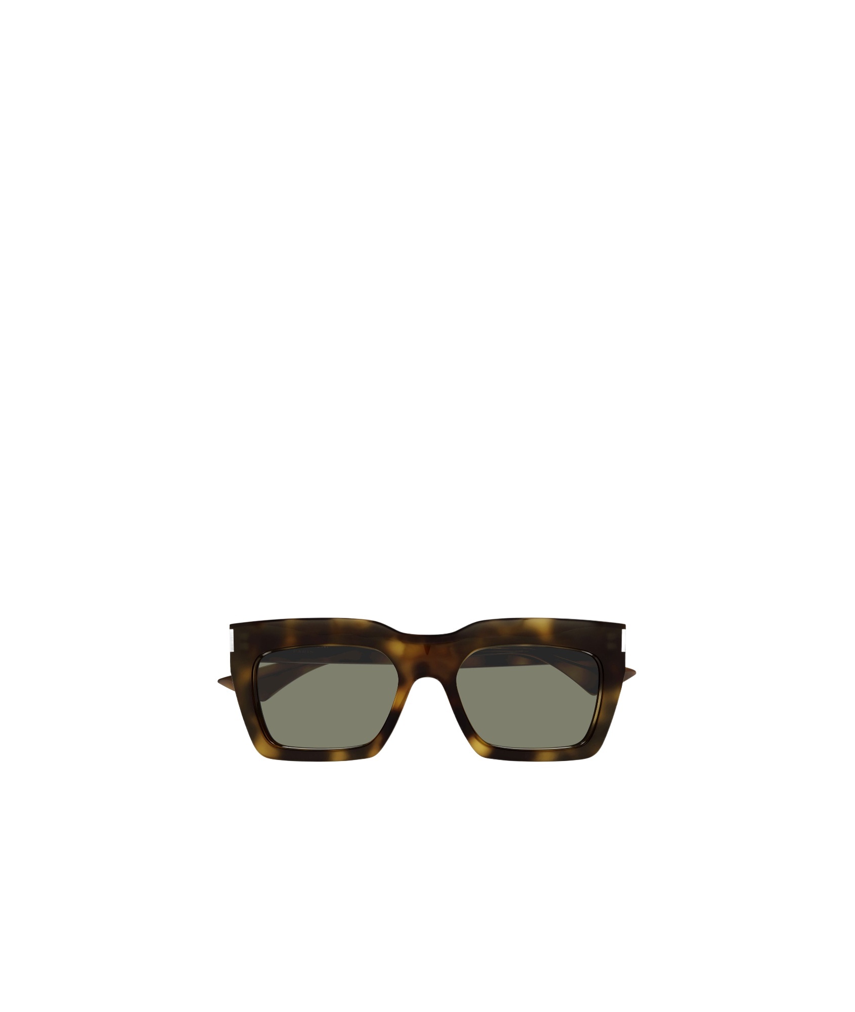 Saint Laurent Rectangular Sunglasses In Green
