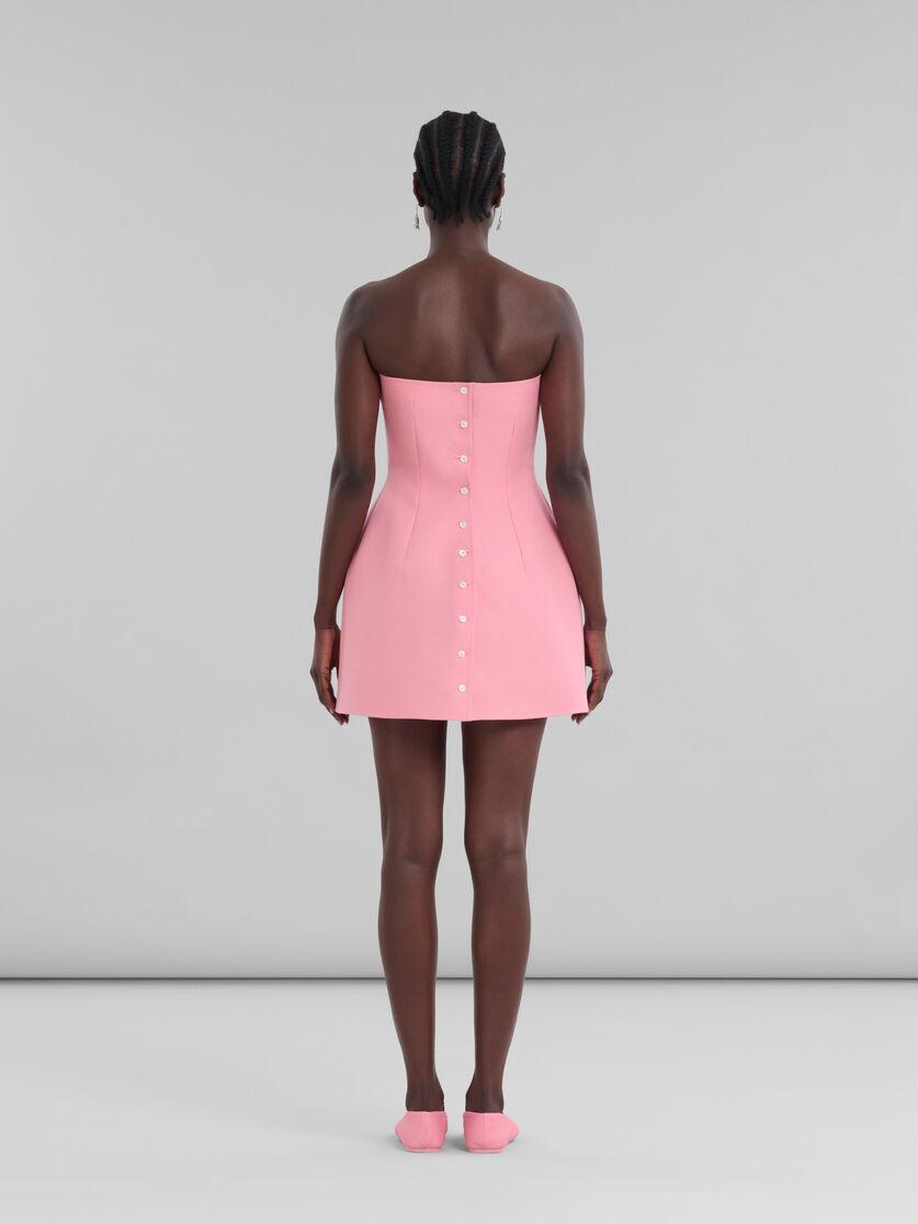 MARNI STRAPLESS FLARED MINIDRESS 