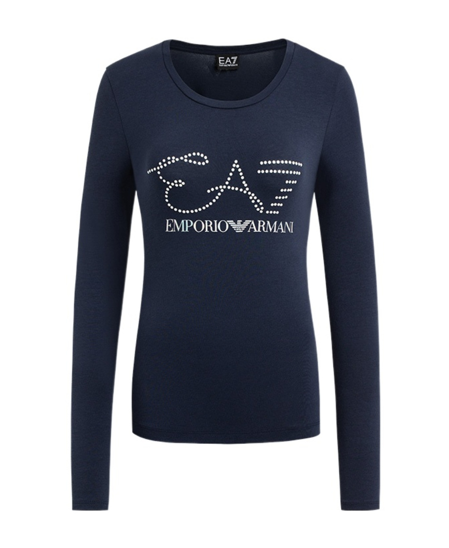 EA7 CRYSTAL SET LONG-SLEEVED T-SHIRT