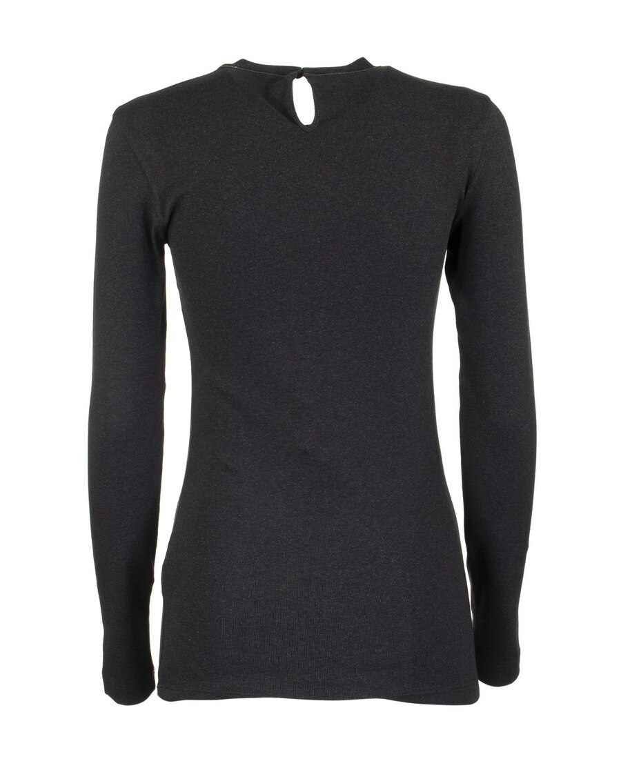 Brunello Cucinelli Monili Insert Crewneck T-shirt In Black