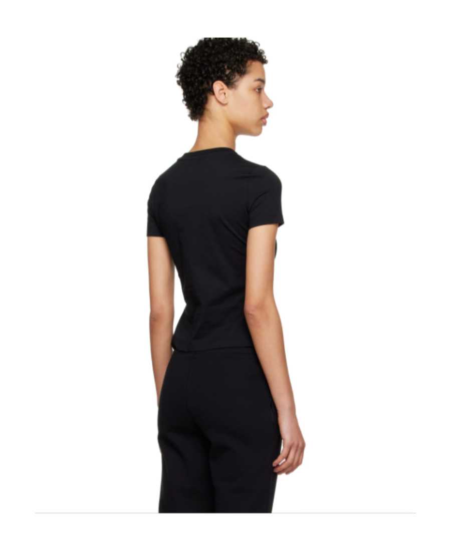 Moschino Logo Short-sleeved T-shirt In Black