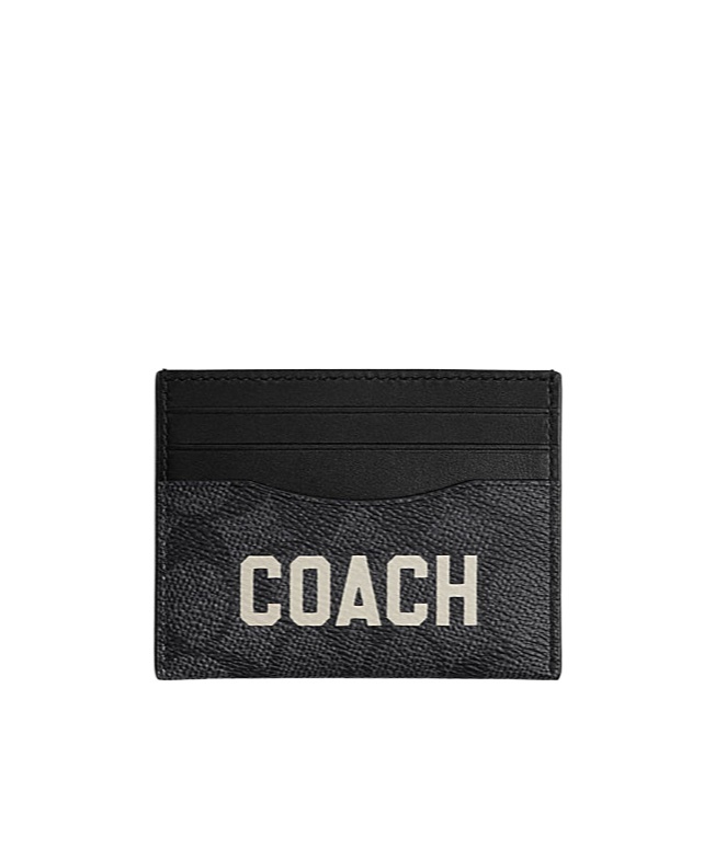 Coach Logo Card Pack In Black