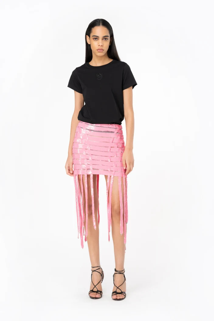 Pinko Gladiatore Sequinned Miniskirt