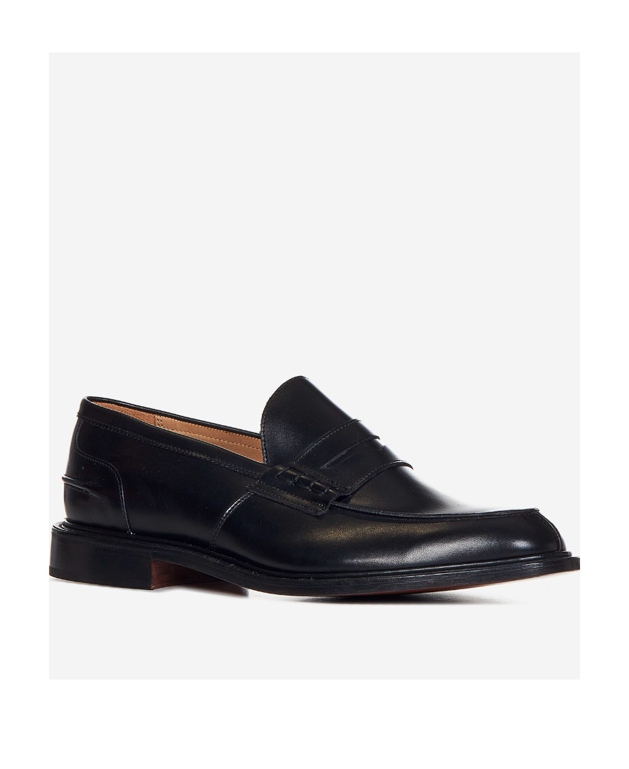 Tricker's James Penny Loafers In Black