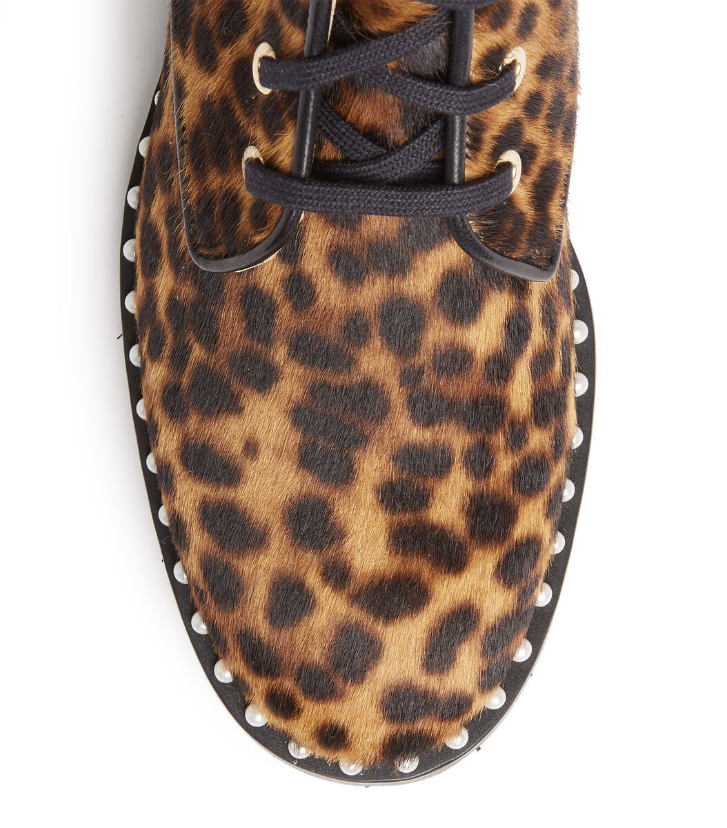 Stuart Weitzman Leopard Print Boots In Brown