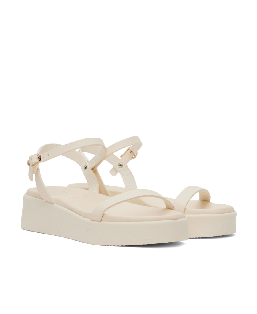 Ancient Greek Sandals Irida Platform Sandals Off White In Neutral
