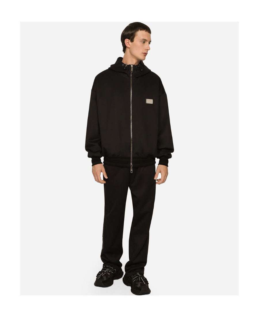 Dolce & Gabbana Reversible Jacket With Branded Tag In Black