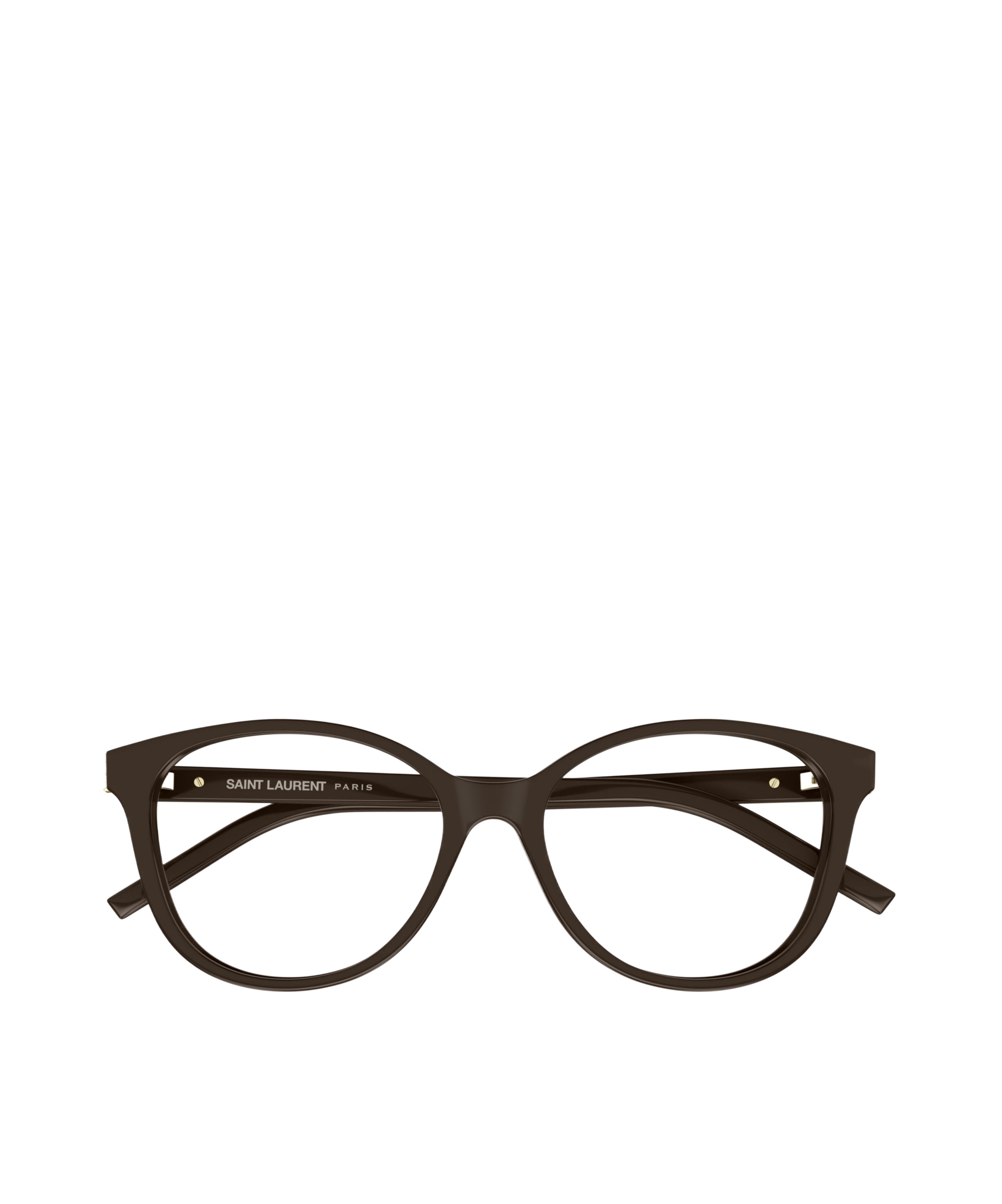 Saint Laurent Eyewear Cat-eye Frame Glasses In Dark Brown