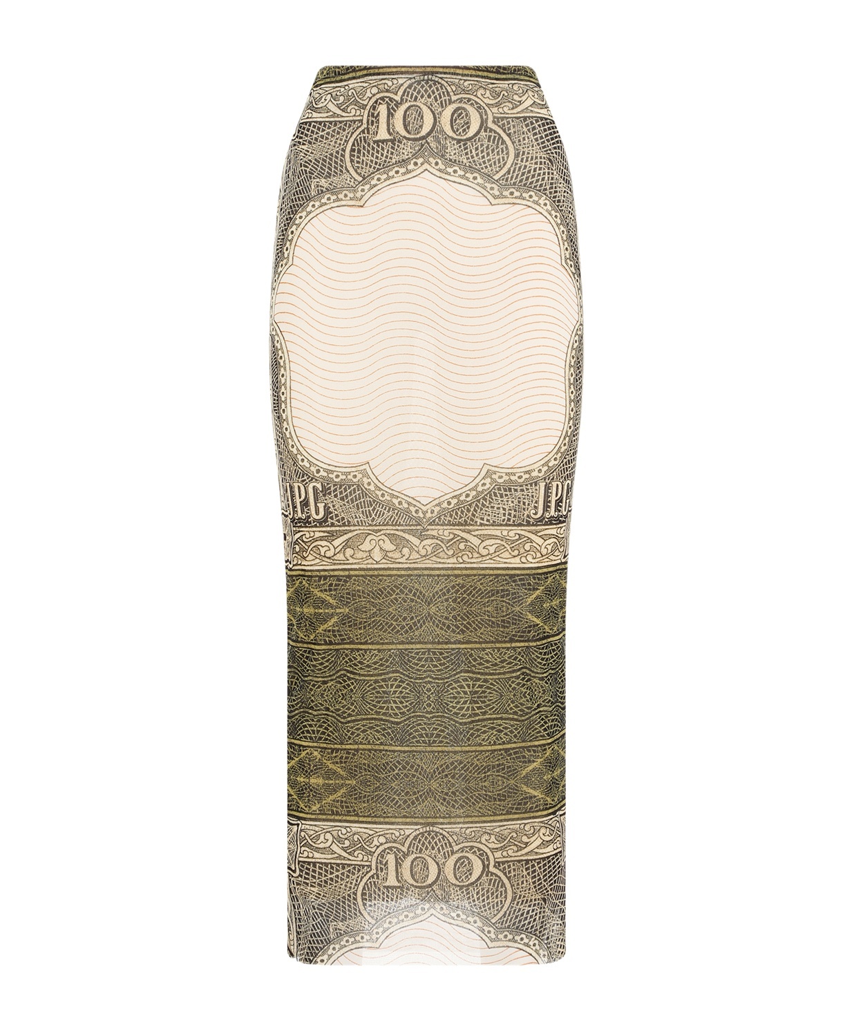 Jean Paul Gaultier Printed Maxi Skirt In Multicolor
