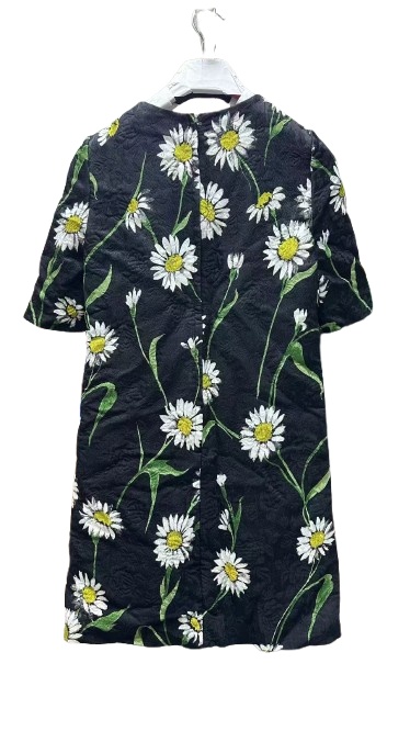 Dolce & Gabbana Short-sleeved Dress In Black