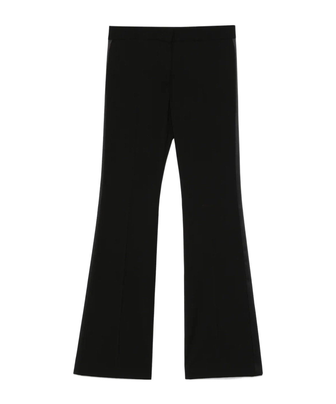 Moschino Virgin Wool Trousers In Black