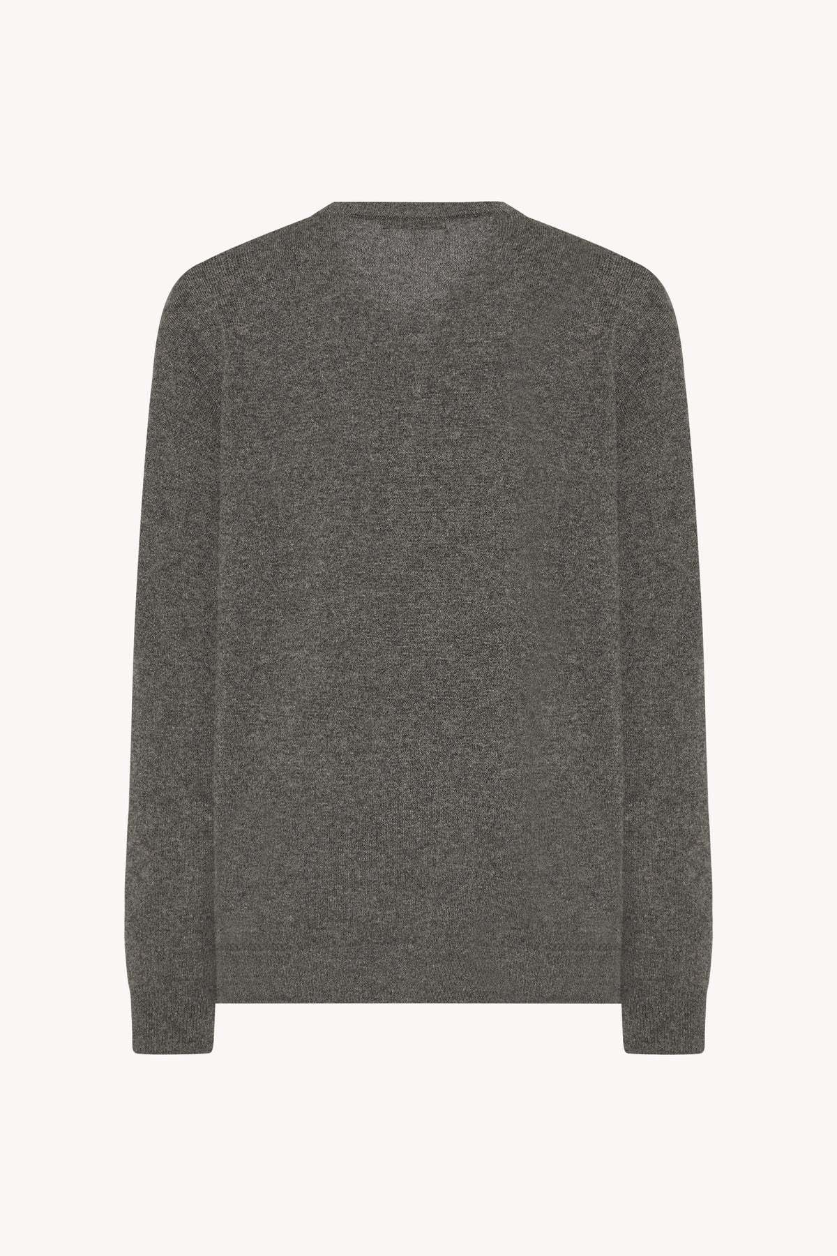 The Row Jayad Cashmere Crewneck Sweater In Gray