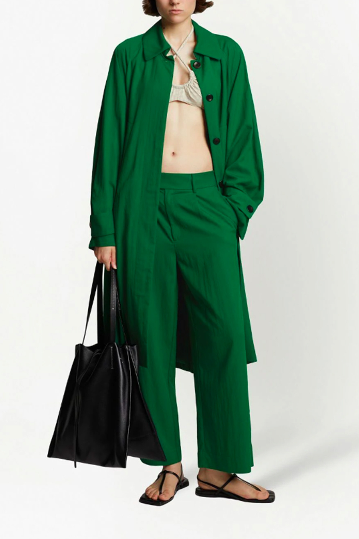 Shop Proenza Schouler Belted-waist Trench-coat