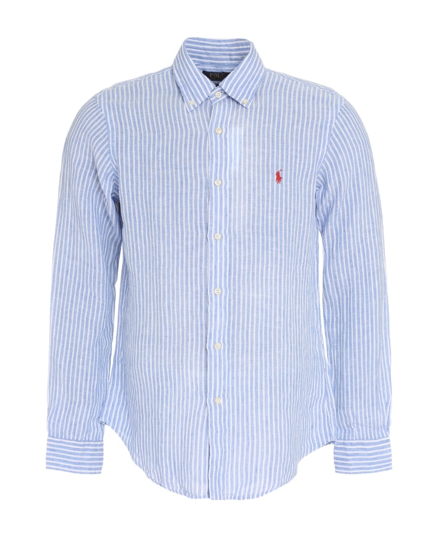 POLO RALPH LAUREN STRIPED LINEN SHIRT