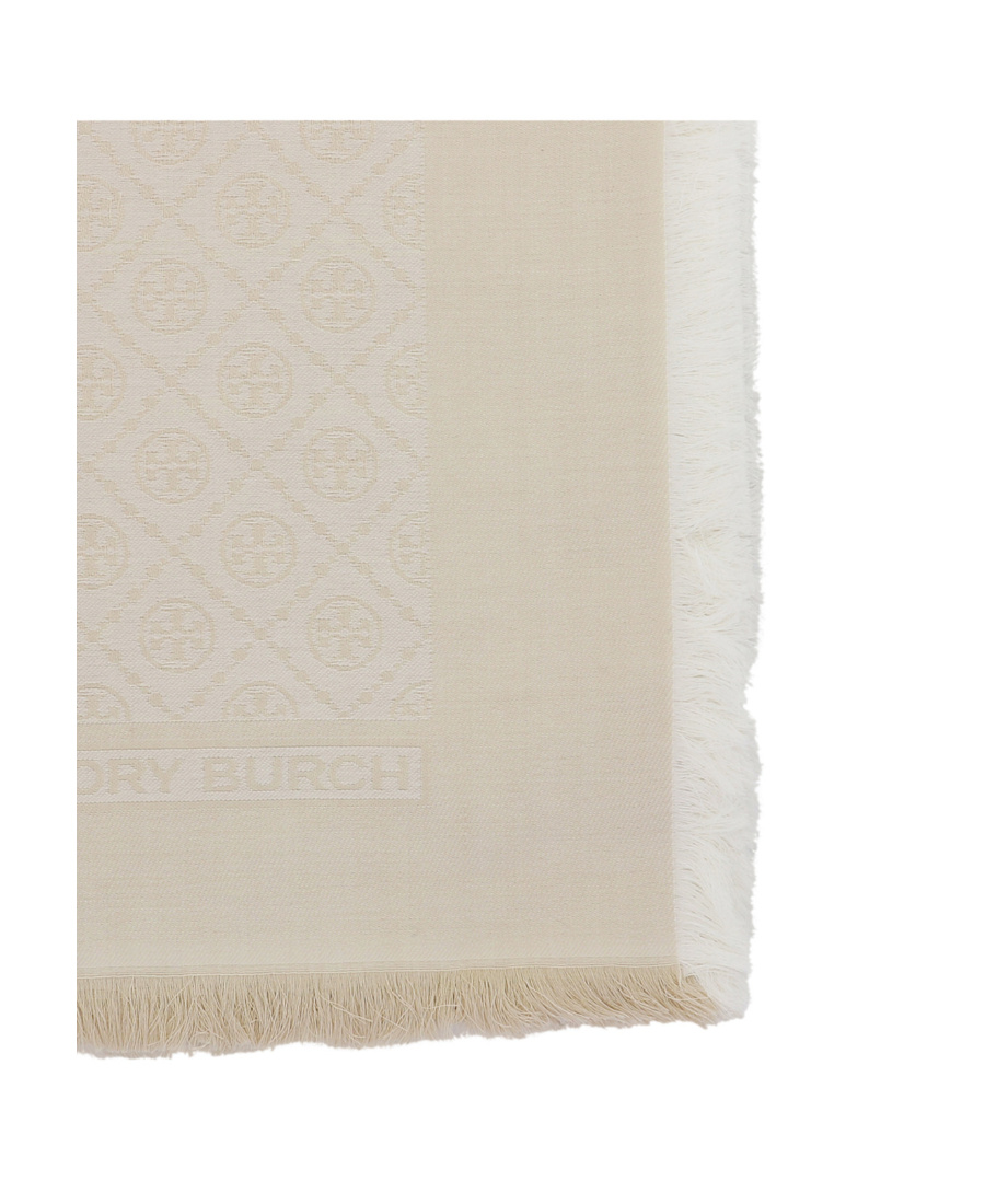 Shop Tory Burch T Monogram Jacquard Traveler Scarf